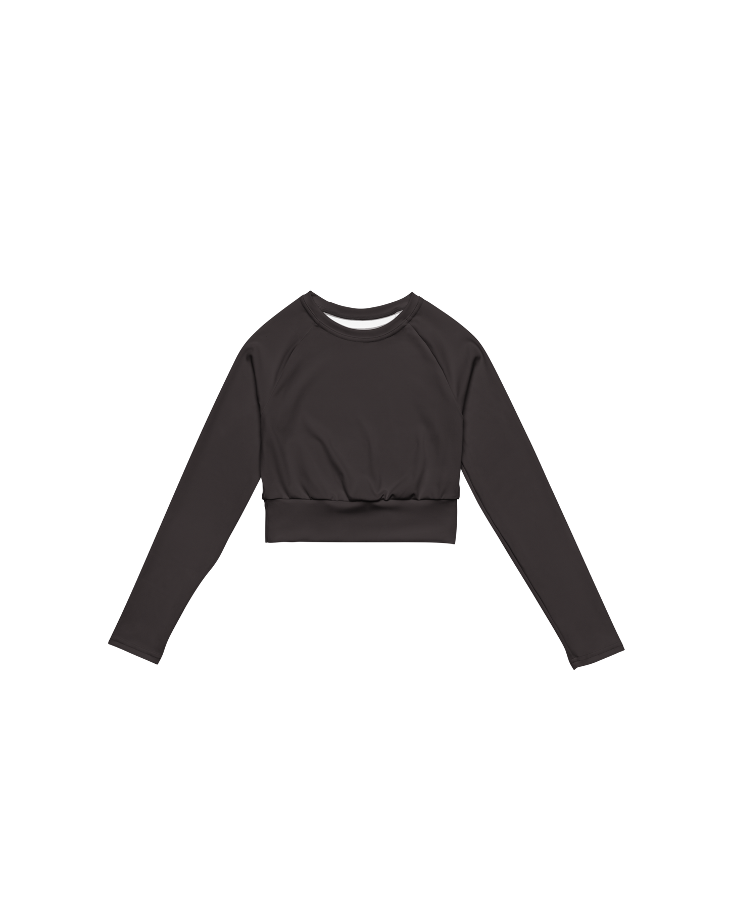 Unseen Recycled Long Sleeve Top in dark brown