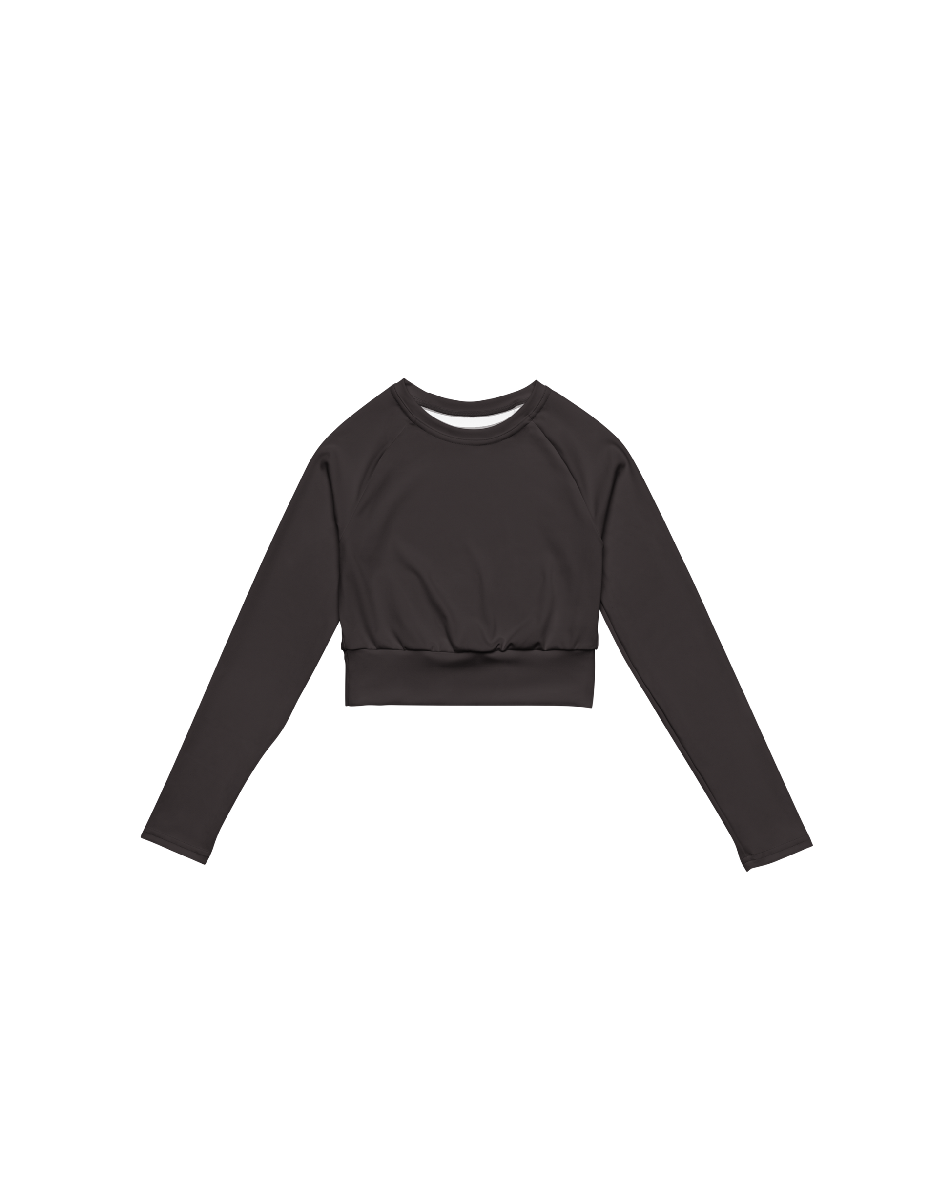 Unseen Recycled Long Sleeve Top in dark brown