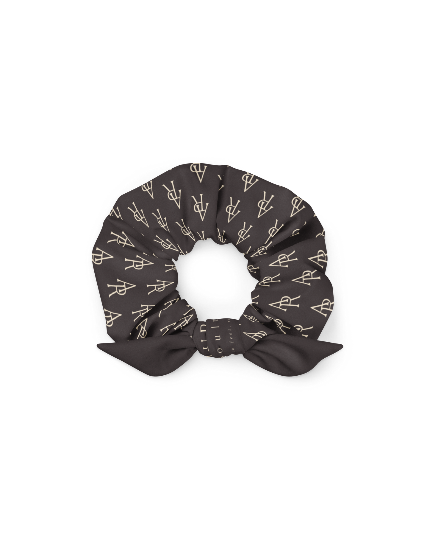 Unseen Recycled Scrunchie in dark brown
