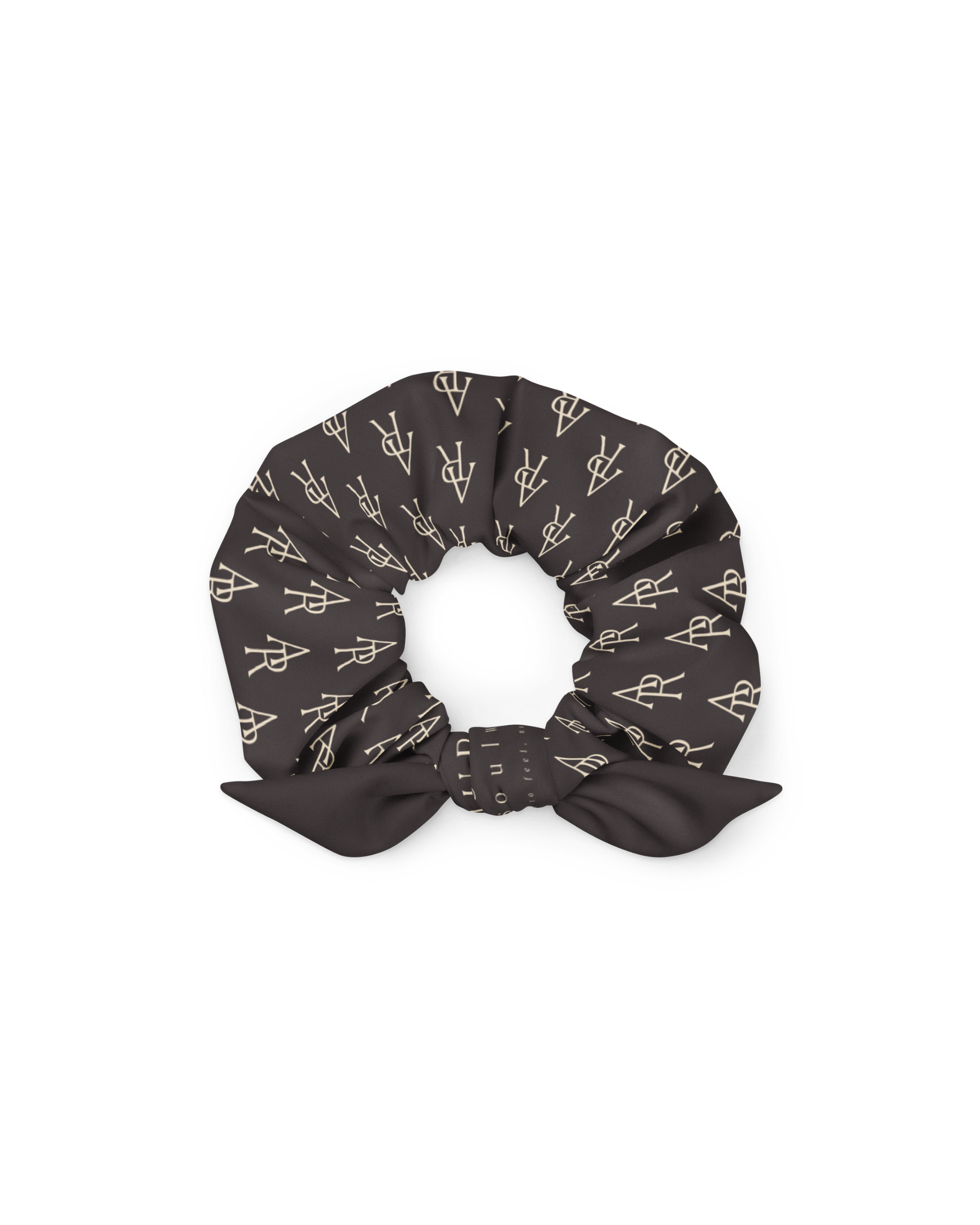 Unseen Recycled Scrunchie in dark brown