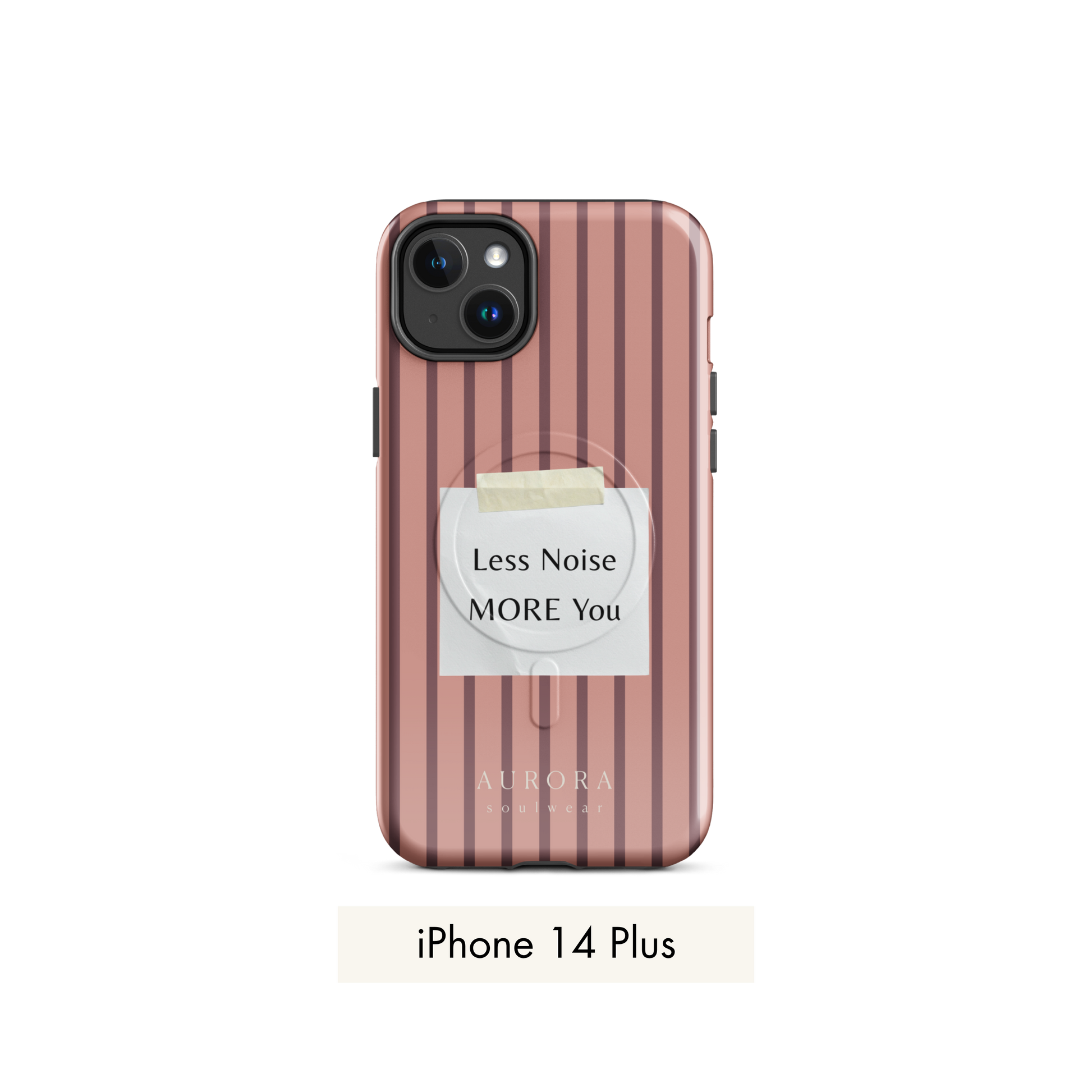 More You MagSafe Case for iPhone in white with back print