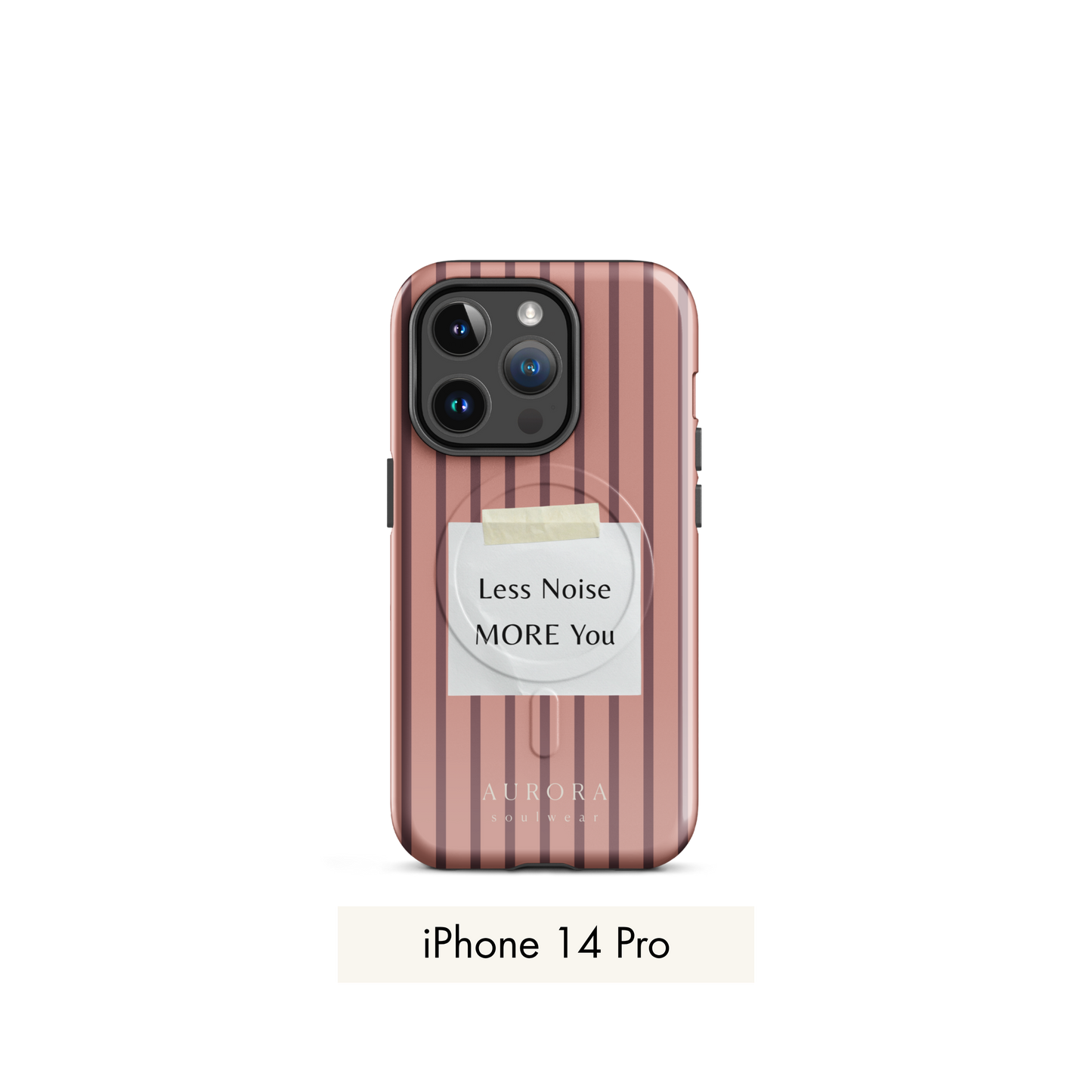 More You MagSafe Case for iPhone in white with back print