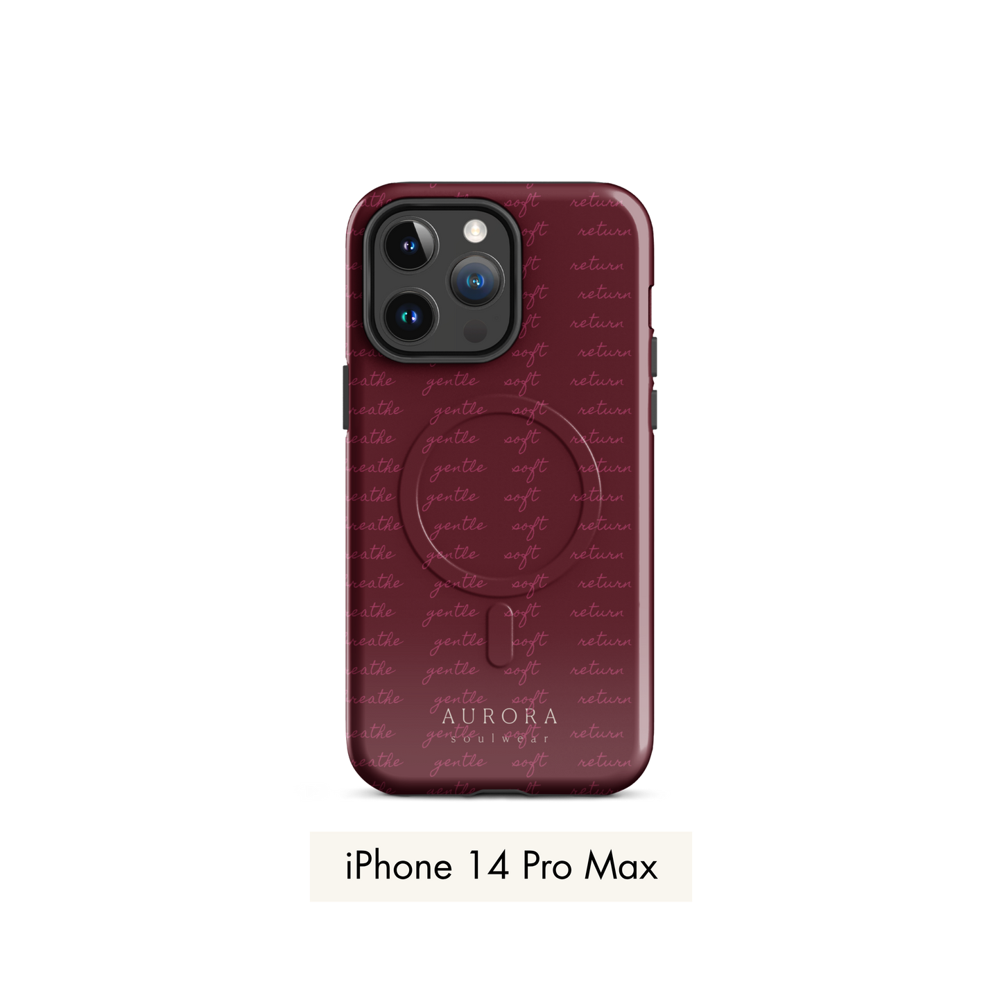 Message MagSafe Case for iPhone with Message print