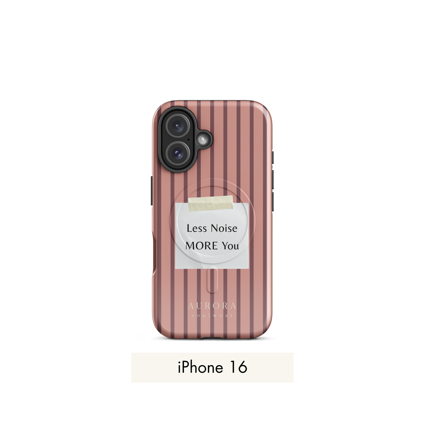 More You MagSafe Case for iPhone in white with back print