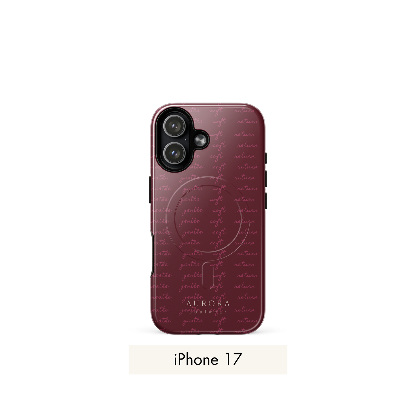 Message MagSafe Case for iPhone with Message print