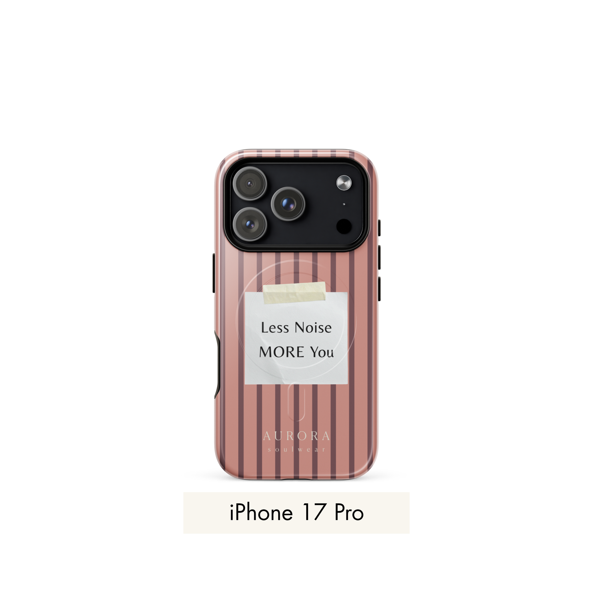 More You MagSafe Case for iPhone in white with back print